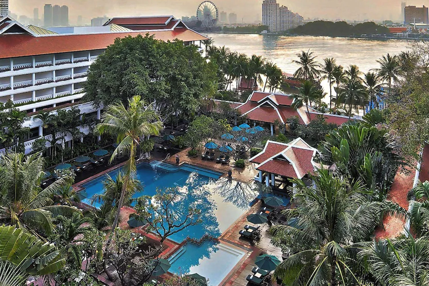 Anantara Riverside Bangkok Resort riverside gardens