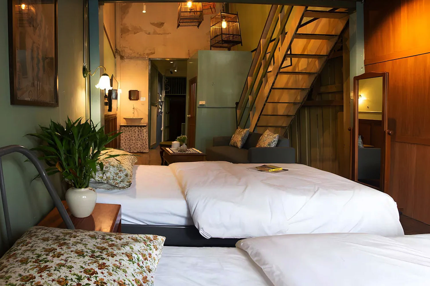 Live Local Cafe and Hotel room and balcony