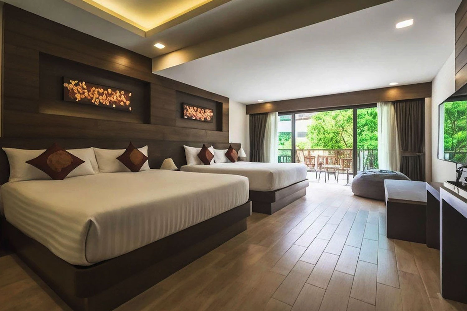 The Agate Pattaya Boutique Resort room and balcony