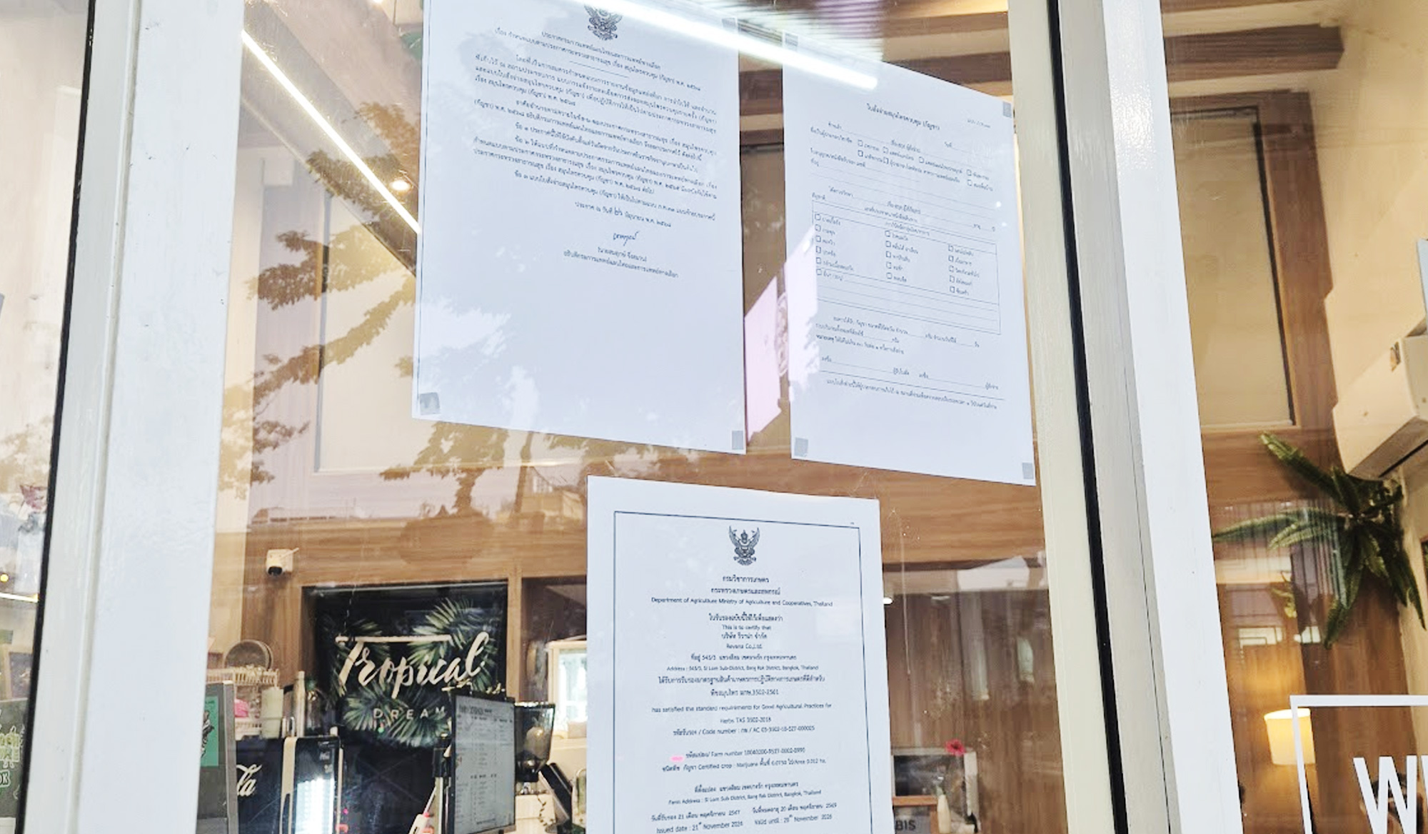 GACP認証された証明書の写真