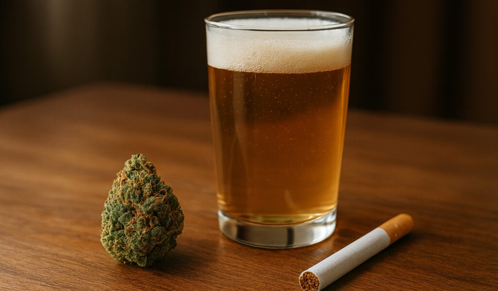 【2026年版】大麻とアルコールとタバコはどっちが危険？健康リスクを科学的に比較