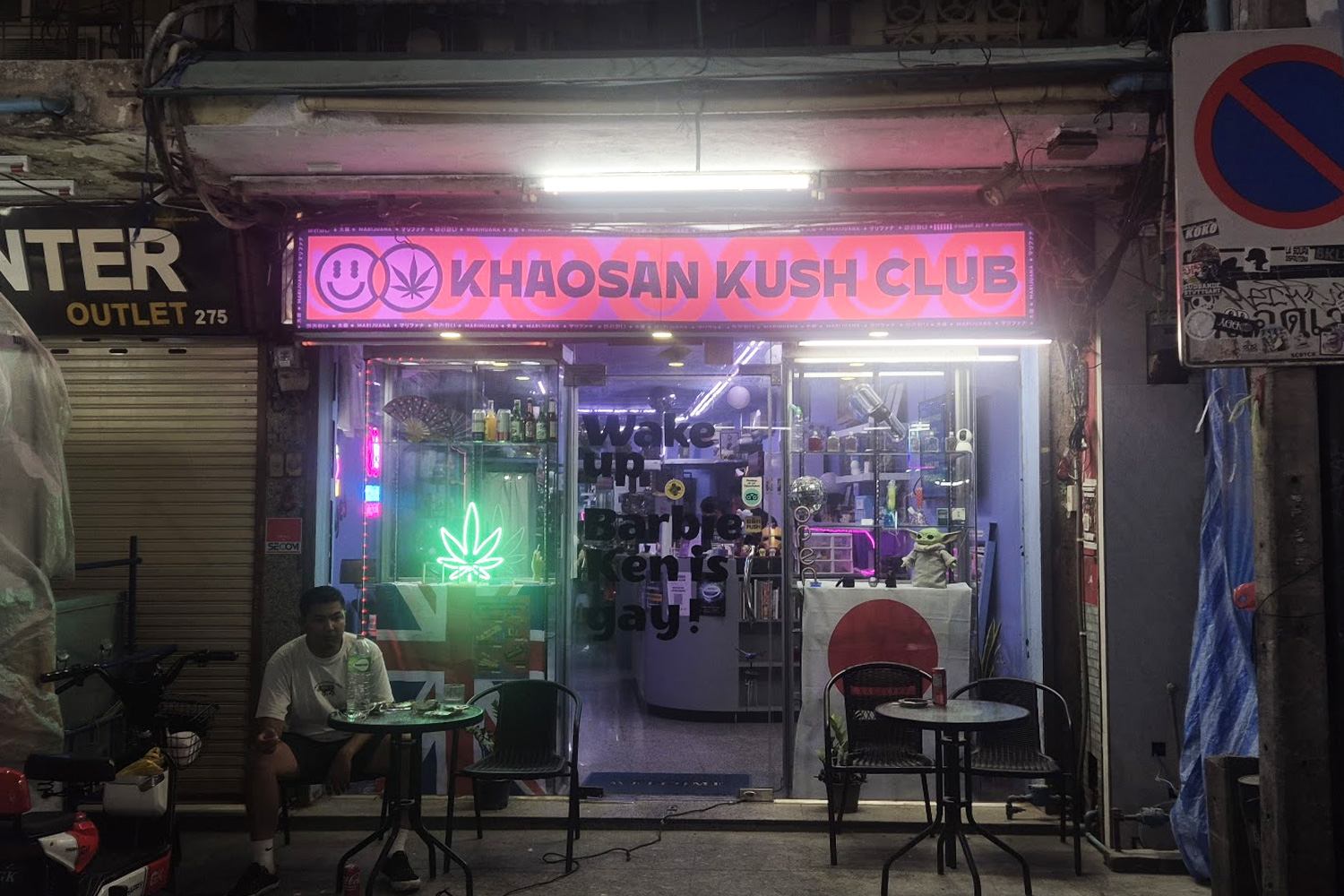Khaosan Kush Club Bar & Dispensary カオサン バンコク 大麻薬局