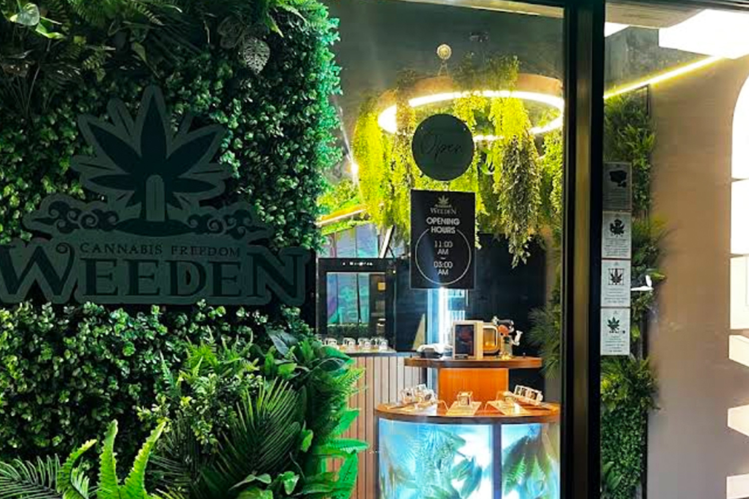 WeedeN cannabis dispensary Phadung Dao Chinatown Bangkok lounge