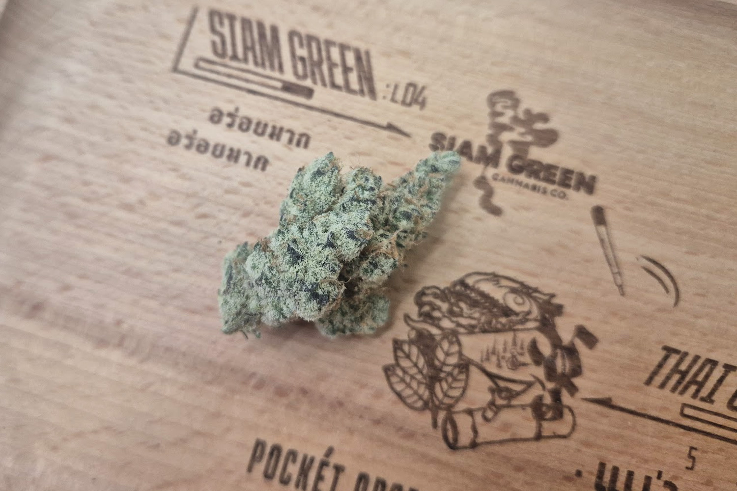 Siam Green Cannabis Co organic flower selection Bangkok
