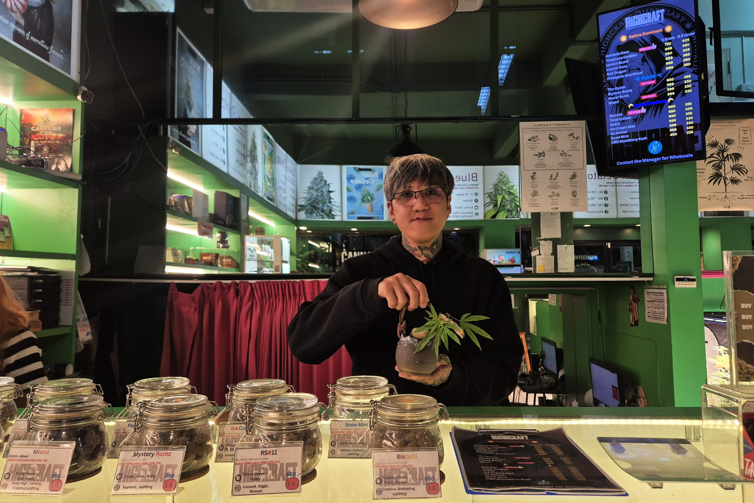 Highcraft — Bangkok Asok dispensary with Japanese-speaking staff