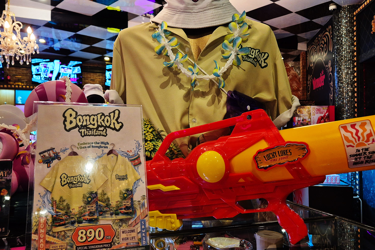 Bongkok Thailand Songkran limited aloha shirt — 890 THB seasonal item