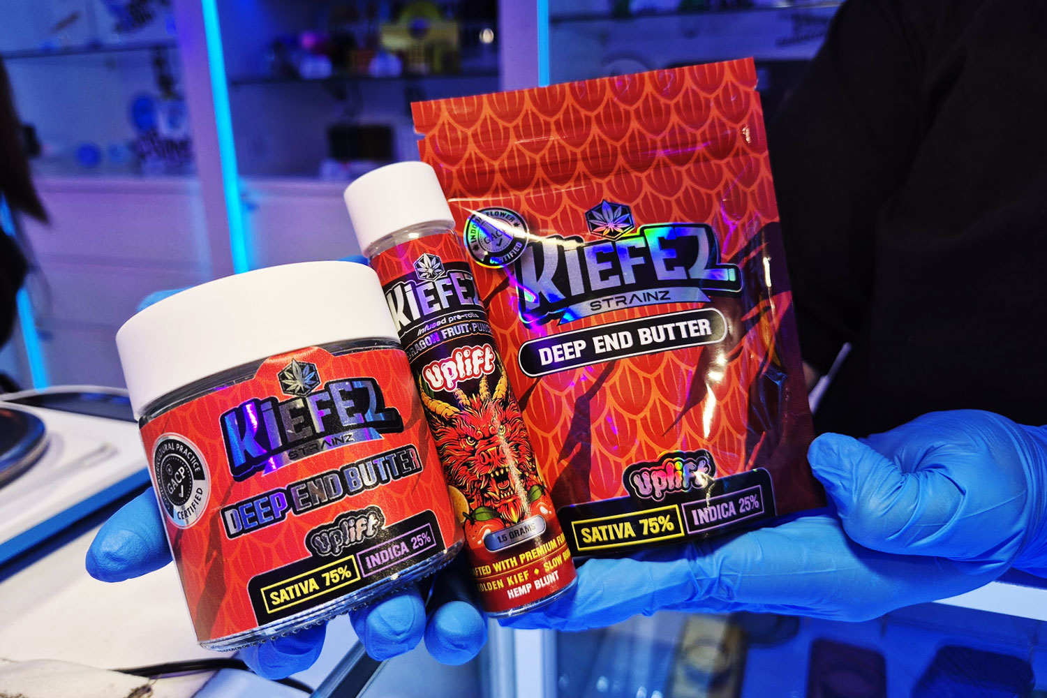 KIEFEZ STRAINZ Deep End Butter flower
