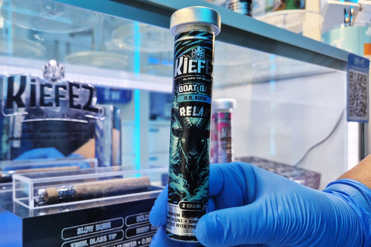 KIEFEZ Glass Tip Blunt『Goat Gas』10mmガラスチップ仕様のインフューズドプレロール