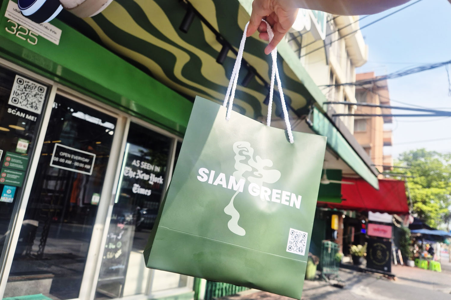 Siam Green Cannabis Co Chinatown product range Bangkok