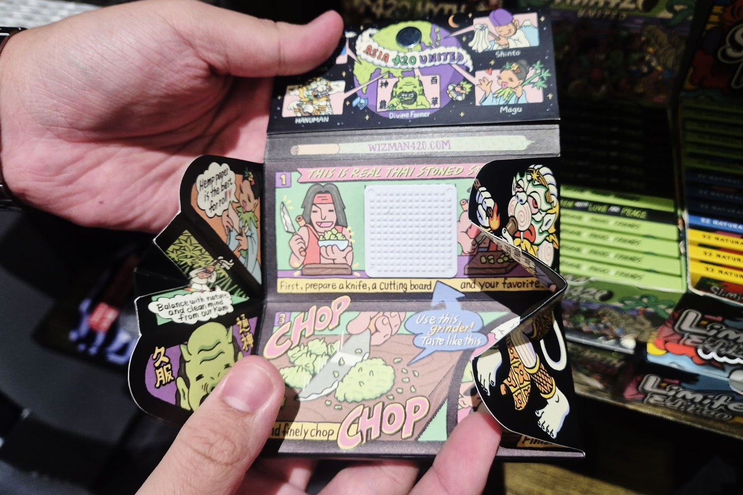 WIZMAN 420 POP-UP GRINDER Bangkok cannabis souvenir